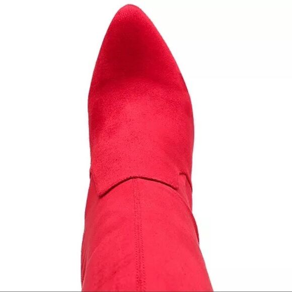 NWT Wild Pair 6 & 10 Bravy Over-The-Knee Stretch Suede Block Heel Boots New Box - Picture 12 of 13